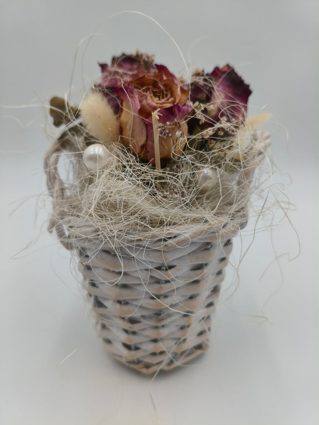 Deko Trockenblumen Gesteck Natur 19