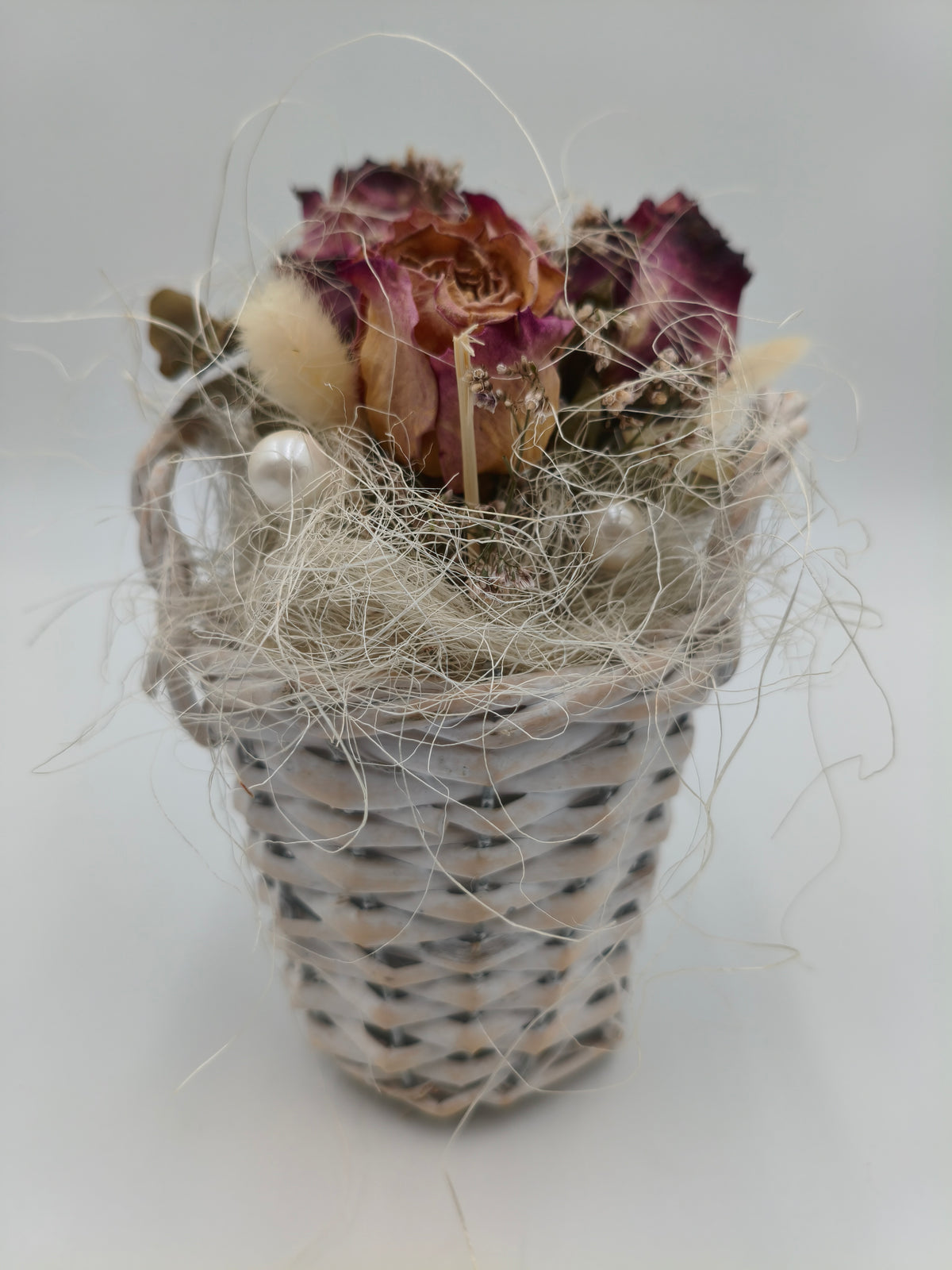 Deko Trockenblumen Gesteck Natur 19