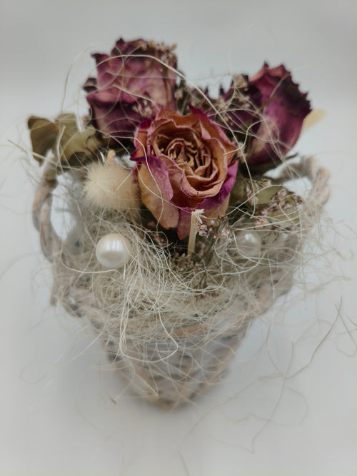 Deko Trockenblumen Gesteck Natur 19