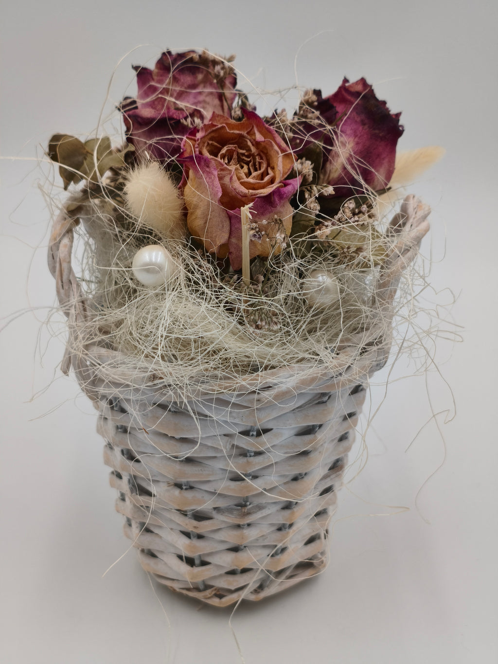 Deko Trockenblumen Gesteck Natur 19
