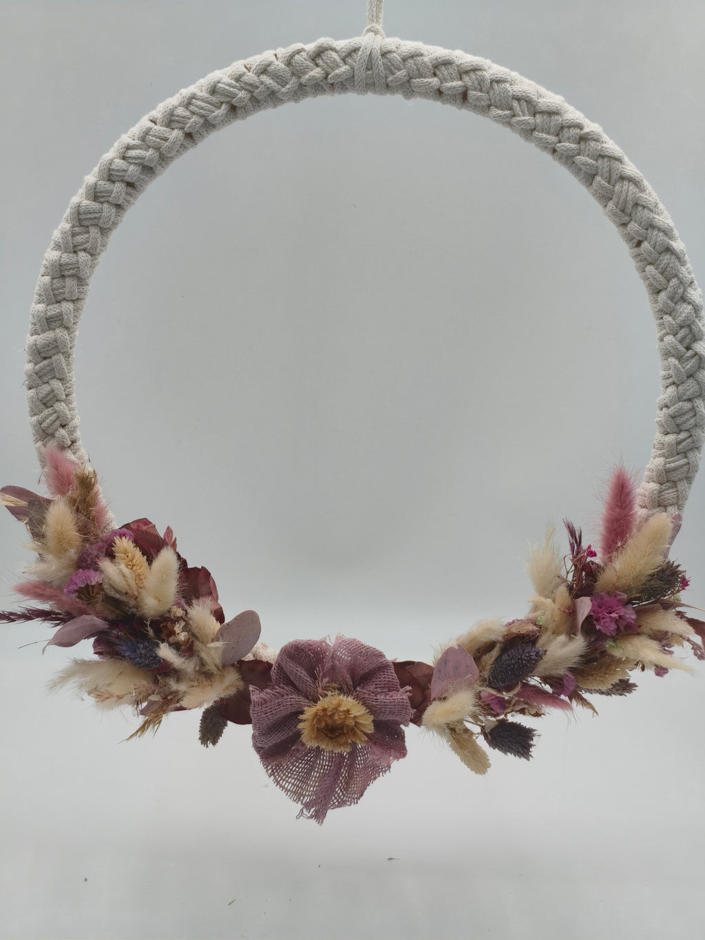Makramee Kranz Herbst Trockenblumen Dekoration 41