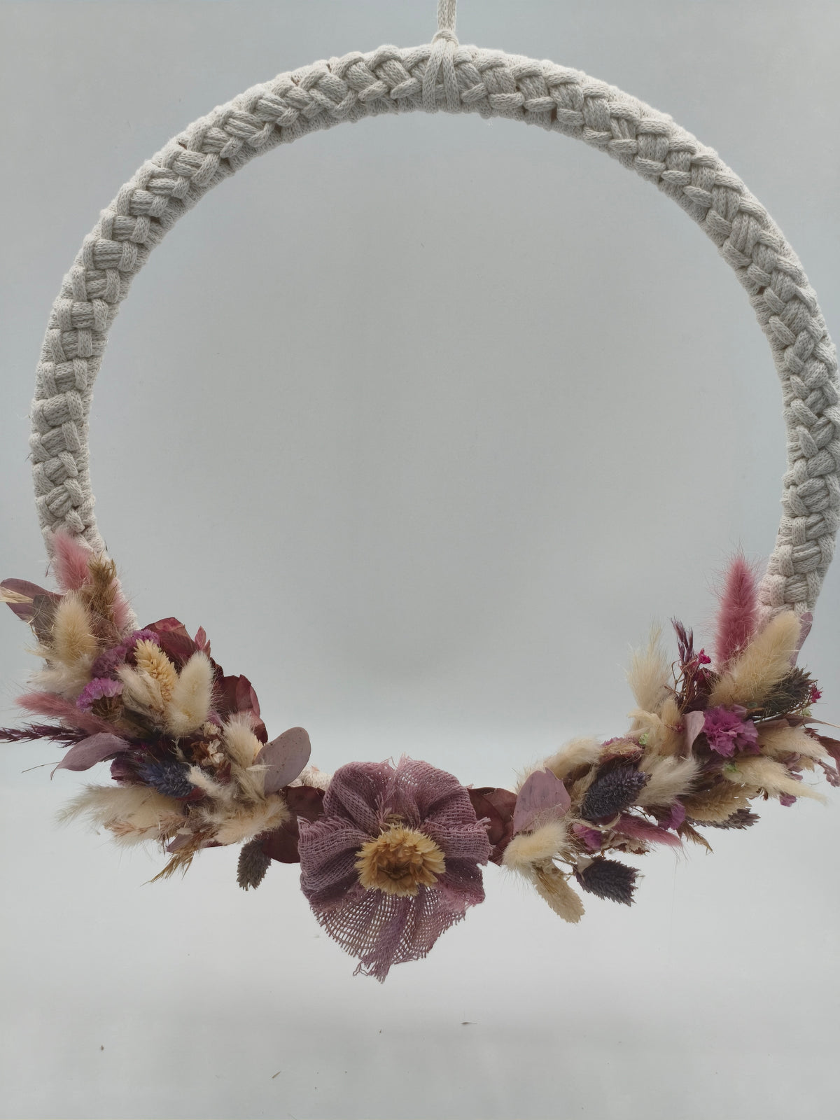 Makramee Kranz Herbst Trockenblumen Dekoration 41