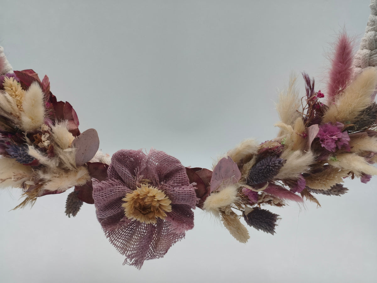 Makramee Kranz Herbst Trockenblumen Dekoration 41