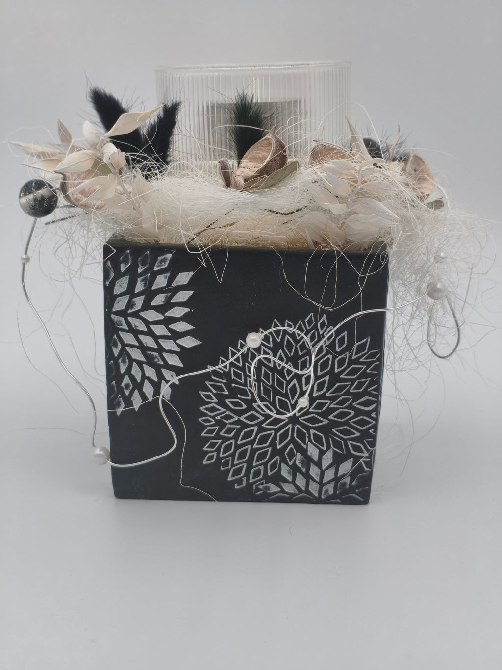Windlicht mit Mandala Muster 51