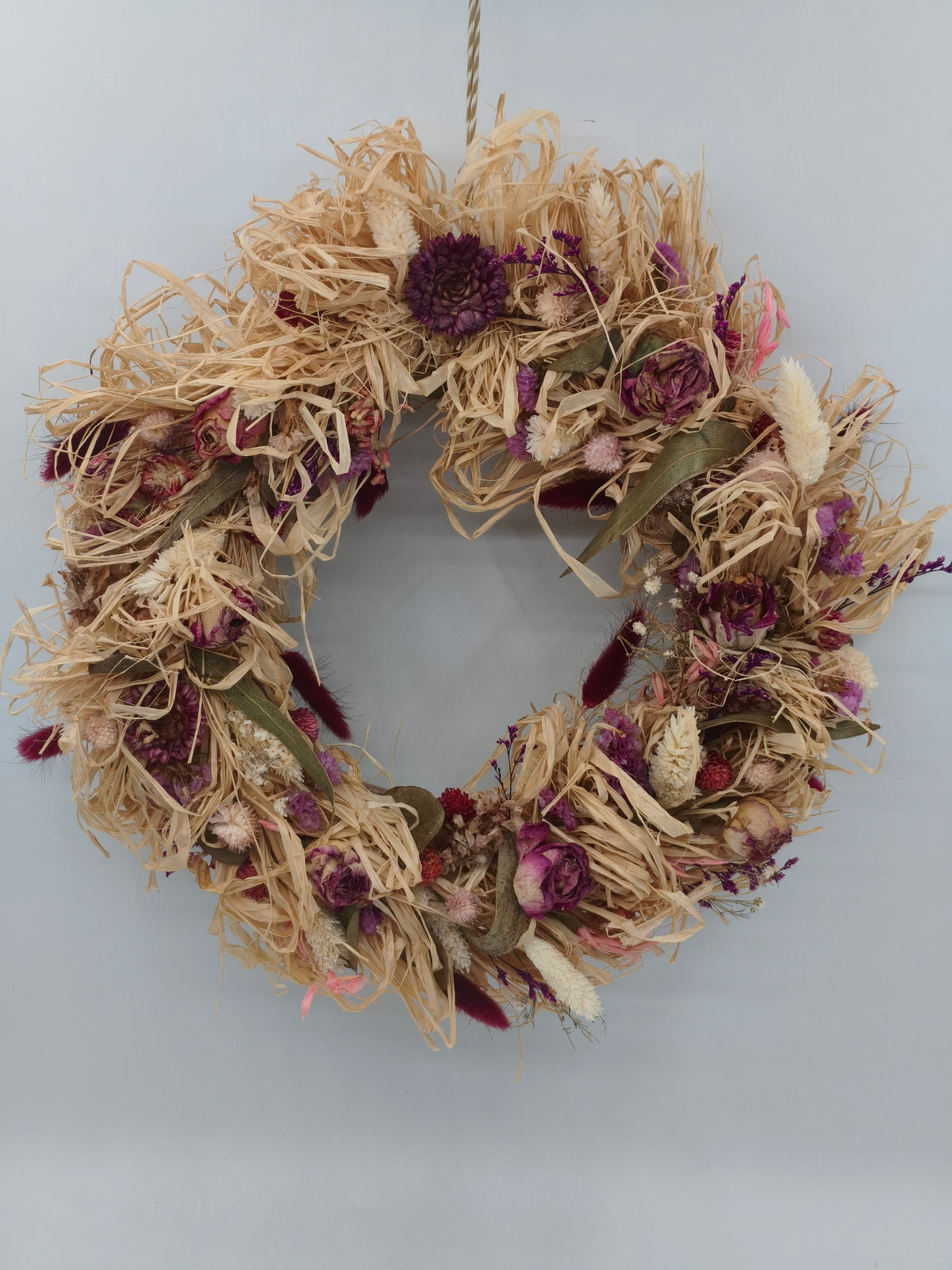 Trockenblumenkranz Herbst Dekoration 65