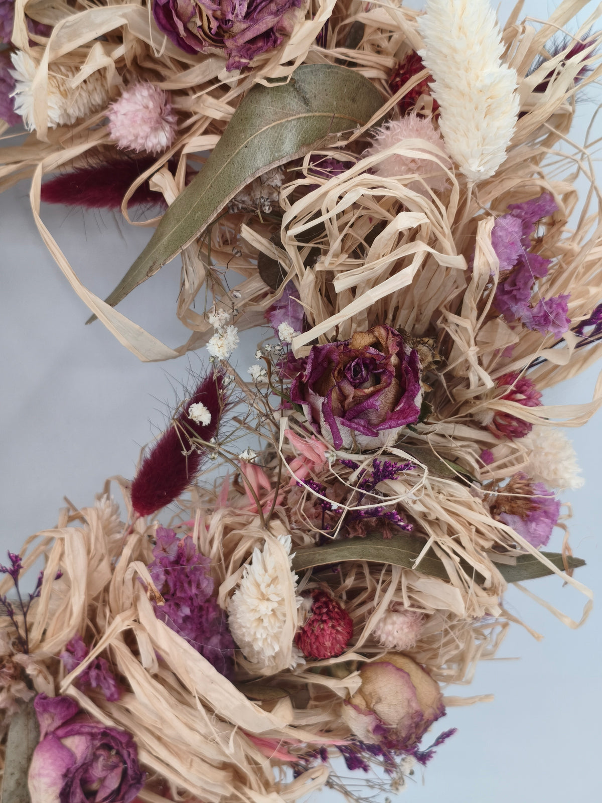 Trockenblumenkranz Herbst Dekoration 65
