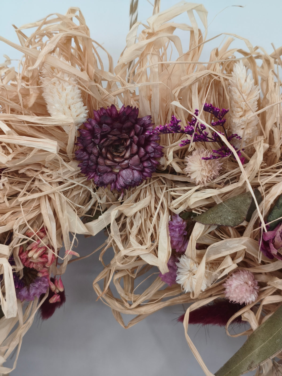 Trockenblumenkranz Herbst Dekoration 65