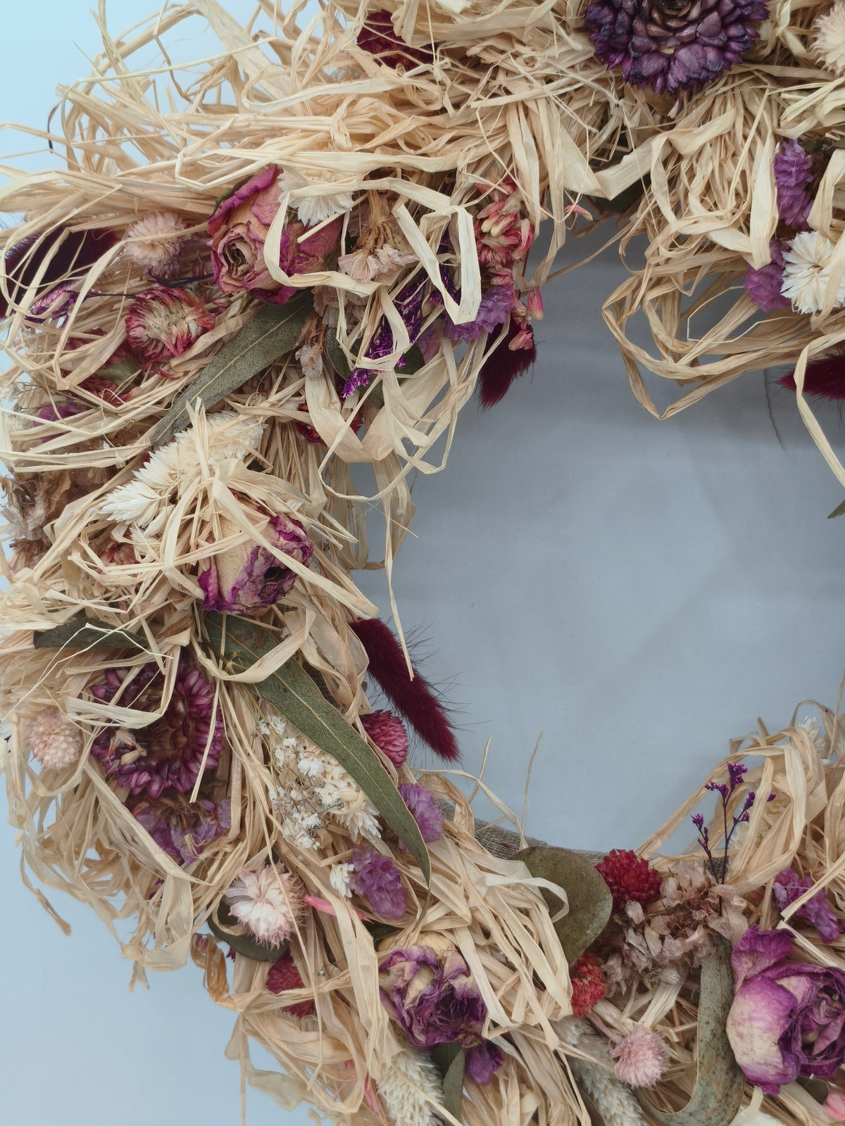 Trockenblumenkranz Herbst Dekoration 65